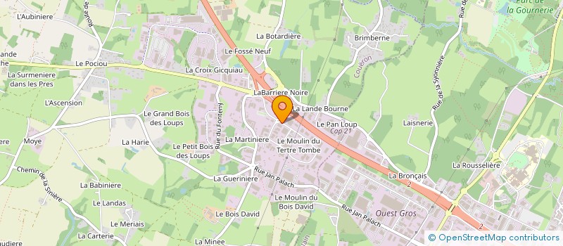 localisation de l'entreprise TECKNI-LEV à COUERON