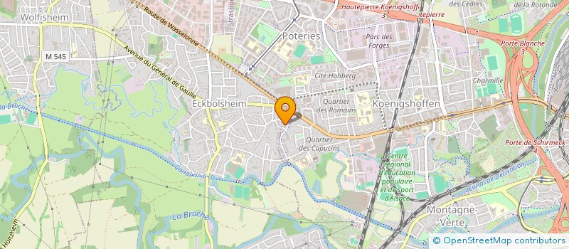 localisation de l'entreprise TECKNICA  HERRLISHEIM