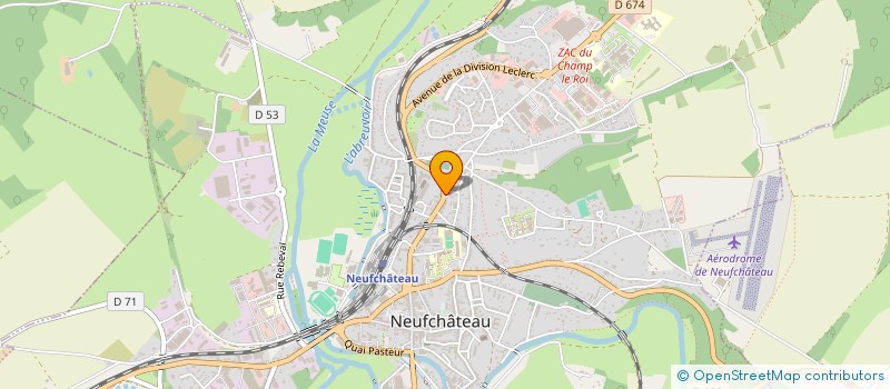 localisation de l'entreprise TECKNOFERM à NEUFCHATEAU