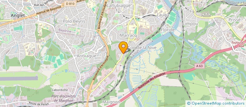 localisation de l'entreprise TECLUM  BIDART