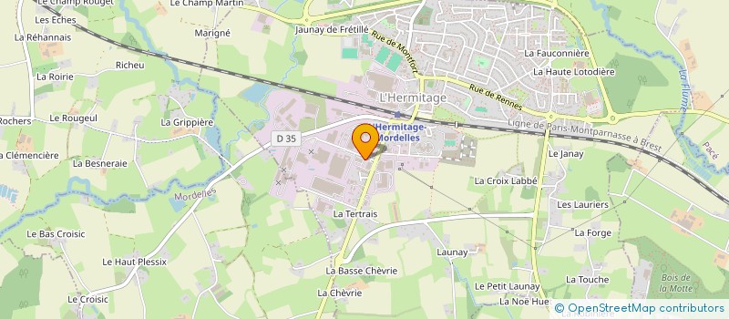 localisation de l'entreprise TECMAT  L'HERMITAGE