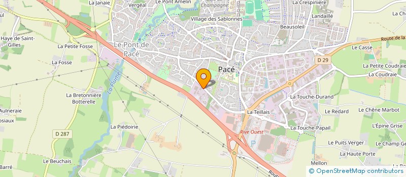 localisation de l'entreprise TECMATEL à PACE