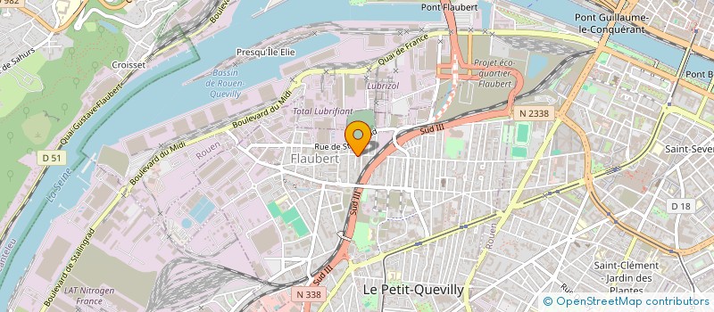 localisation de l'entreprise TECMI SN  LE PETIT-QUEVILLY