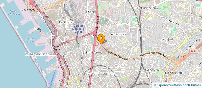 localisation de l'entreprise TECNI CUISINES BAINS à MARSEILLE