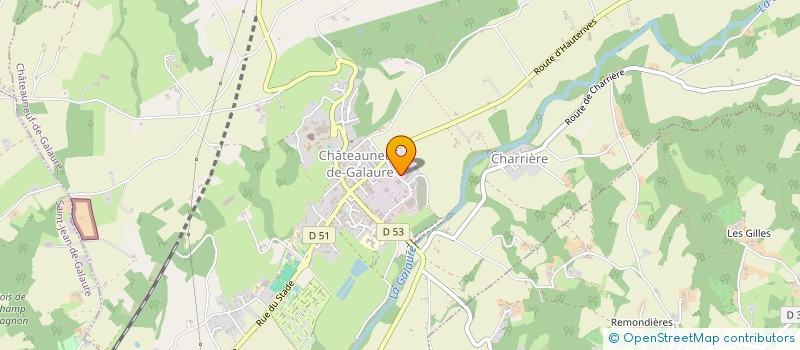 localisation de l'entreprise TECNI-FRANCE à CHATEAUNEUF DE GALAURE