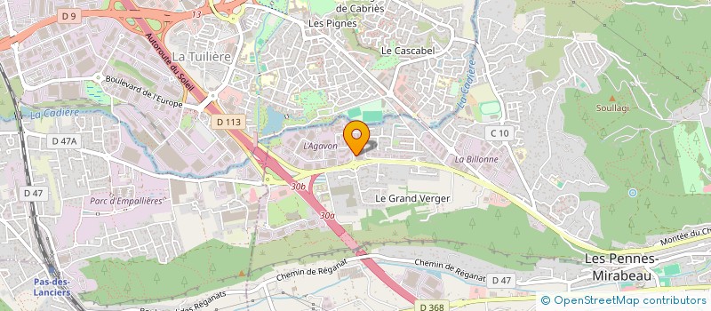 localisation de l'entreprise TECNI SERVICE à LES PENNES-MIRABEAU