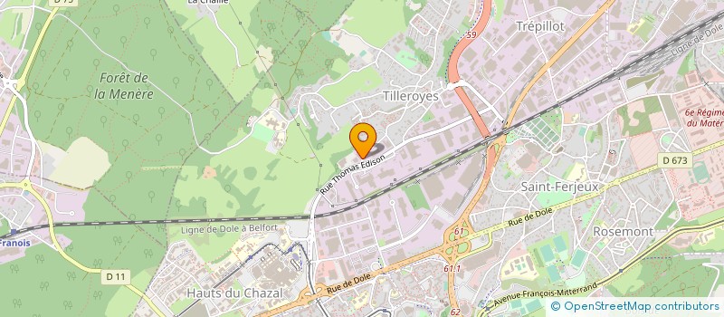 localisation de l'entreprise TECNIBAT à BESANCON