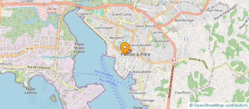 localisation de l'entreprise TECNIND SARL à POINTE-A-PITRE