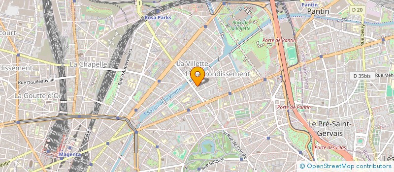 localisation de l'entreprise TECNO-BAT  PARIS