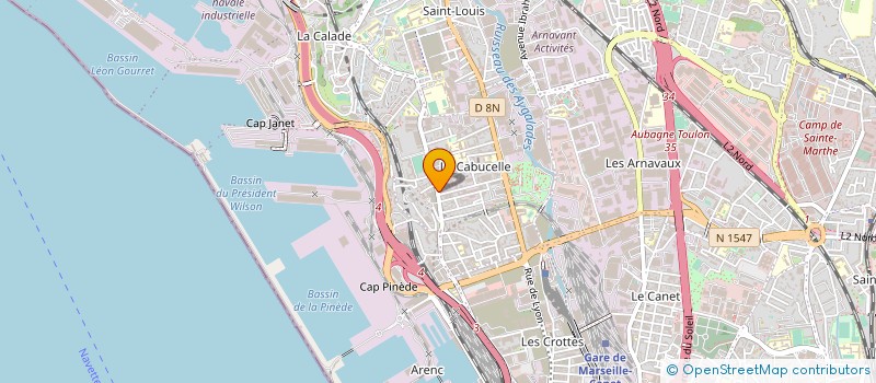 localisation de l'entreprise TECNO DIFFUSION TECHNIQUE NORMALISATION à MARSEILLE 15EME