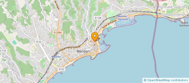 localisation de l'entreprise TECNOBAT à MENTON
