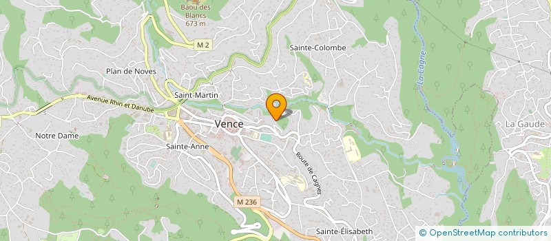 localisation de l'entreprise TECNOCOUPE à VENCE