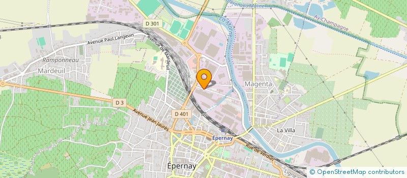 localisation de l'entreprise TECNOMA  EPERNAY