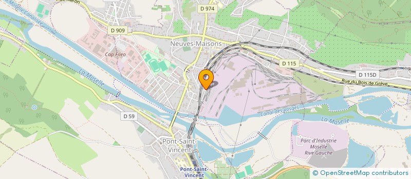localisation de l'entreprise TECNOMETIS à NEUVES-MAISONS