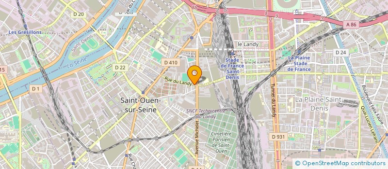 localisation de l'entreprise TECNORD à SAINT-OUEN-SUR-SEINE