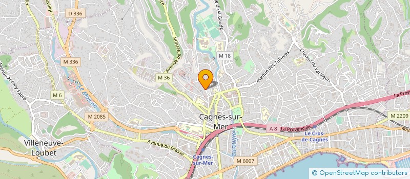localisation de l'entreprise TECNOTEC à CAGNES-SUR-MER