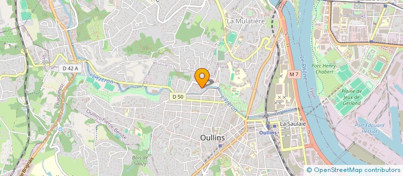 localisation de l'entreprise TECO IMMO  OULLINS-PIERRE-BENITE