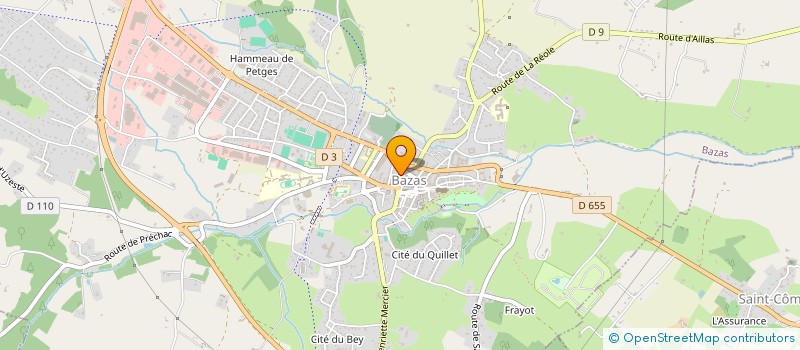 localisation de l'entreprise TECOFIN  BAZAS