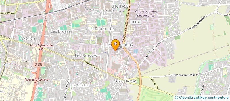 localisation de l'entreprise TECOPLI à VAULX-EN-VELIN