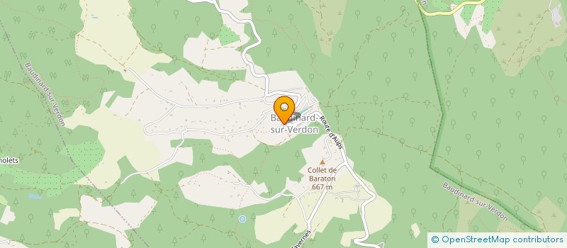 localisation de l'entreprise TECOSEN à BAUDINARD-SUR-VERDON