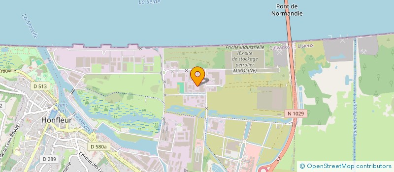 localisation de l'entreprise TECPACK à HONFLEUR