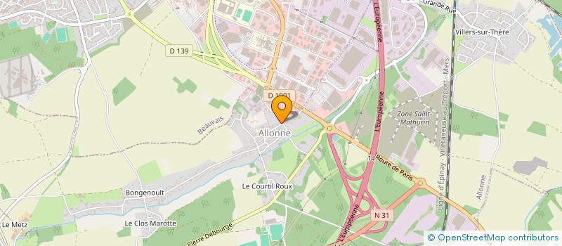 localisation de l'entreprise TECPEMAN  ALLONNE