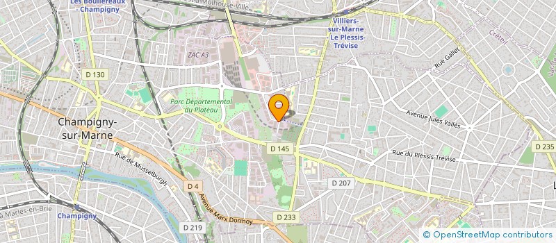 localisation de l'entreprise TECR CONSTRUCTIONS à CHAMPIGNY-SUR-MARNE