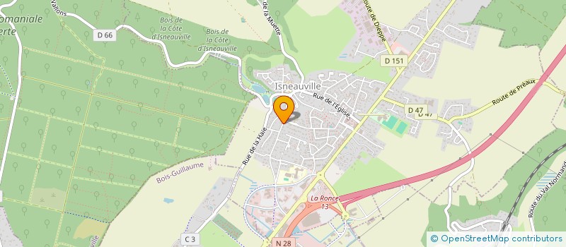 localisation de l'entreprise TECSO  ISNEAUVILLE