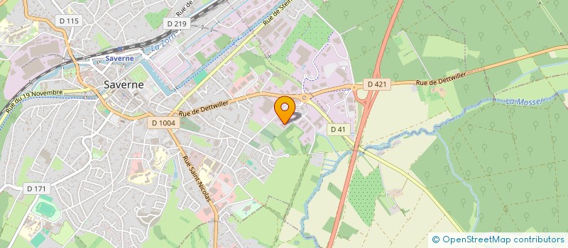 localisation de l'entreprise TECSOUND à SAVERNE