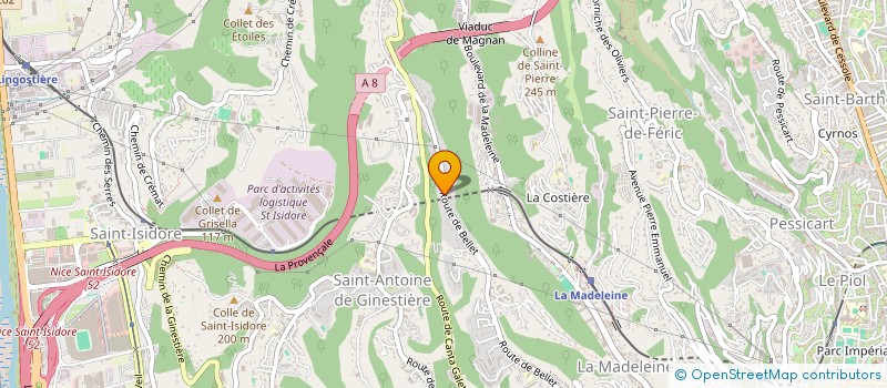 localisation de l'entreprise TECSS à NICE
