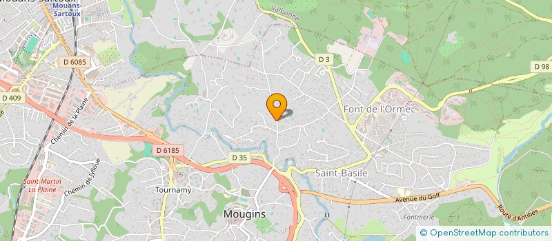 localisation de l'entreprise TECTEC à MOUGINS
