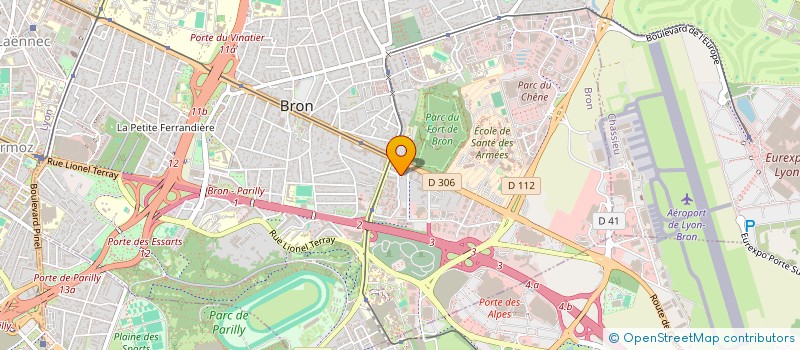 localisation de l'entreprise TECTI-INDUSTRIE à BRON
