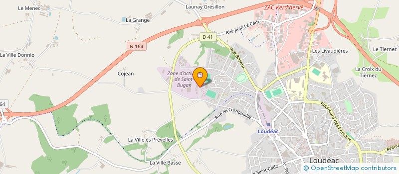 localisation de l'entreprise TECTISOUD à LOUDEAC