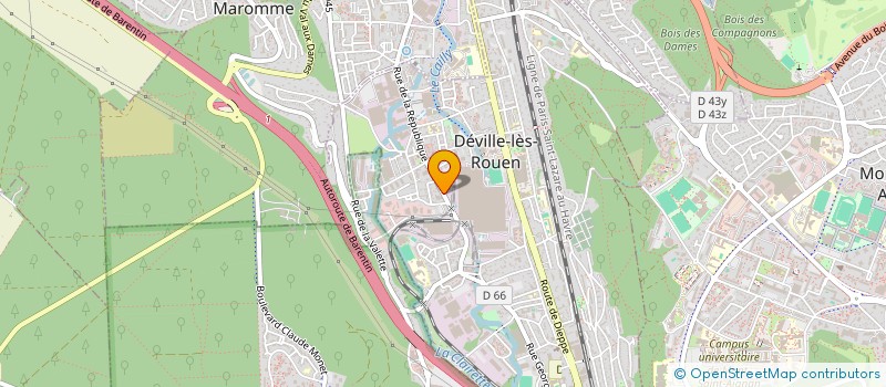 localisation de l'entreprise TECTUM BY A. SAVARY  DEVILLE-LES-ROUEN