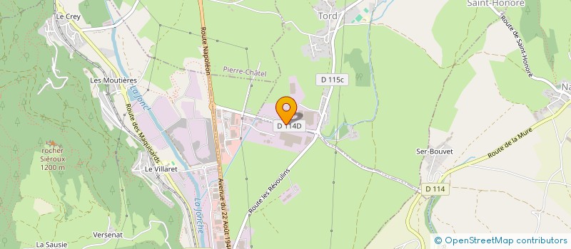 localisation de l'entreprise TECUMSEH LA MURE à SAINT-HONORE