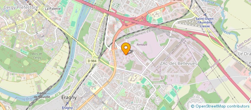 localisation de l'entreprise TECUMSEH SERVICE FRANCE  ERAGNY