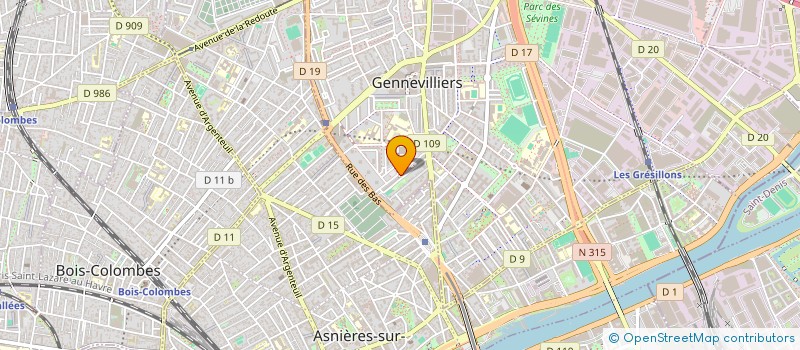 localisation de l'entreprise TECWORK  GENNEVILLIERS