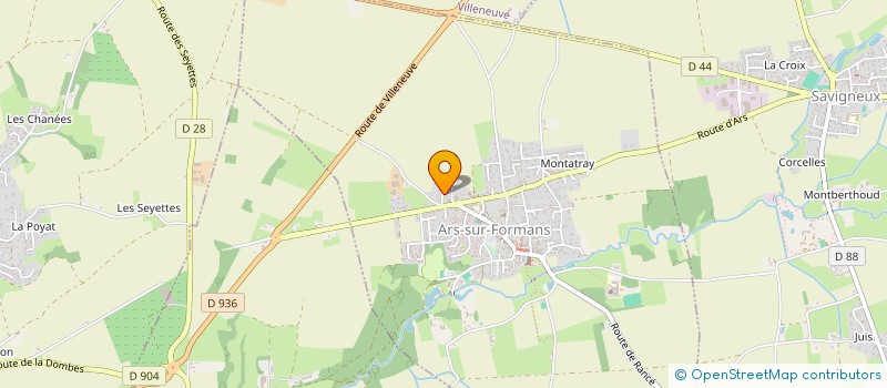 localisation de l'entreprise TED  ARS-SUR-FORMANS