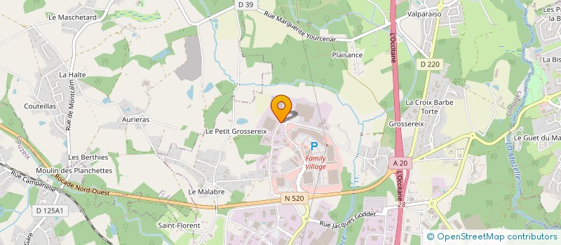 localisation de l'entreprise TED'INVEST à LIMOGES