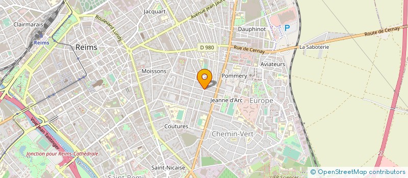 localisation de l'entreprise TED MAITRISE D'OEUVRE  REIMS