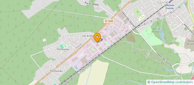 localisation de l'entreprise TED SAS à CESTAS
