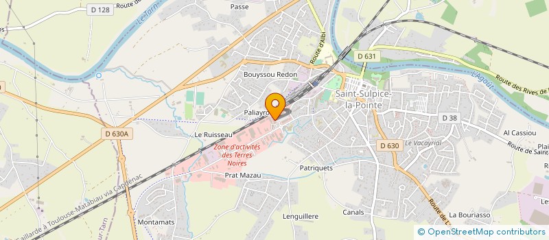 localisation de l'entreprise TEDALI à SAINT-SULPICE-LA-POINTE