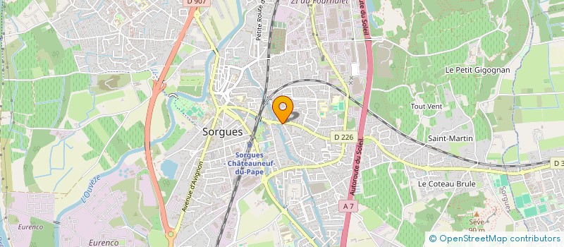localisation de l'entreprise TEDANT à SORGUES