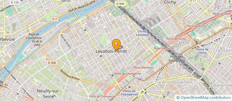 localisation de l'entreprise TEDD GROUP à LEVALLOIS-PERRET