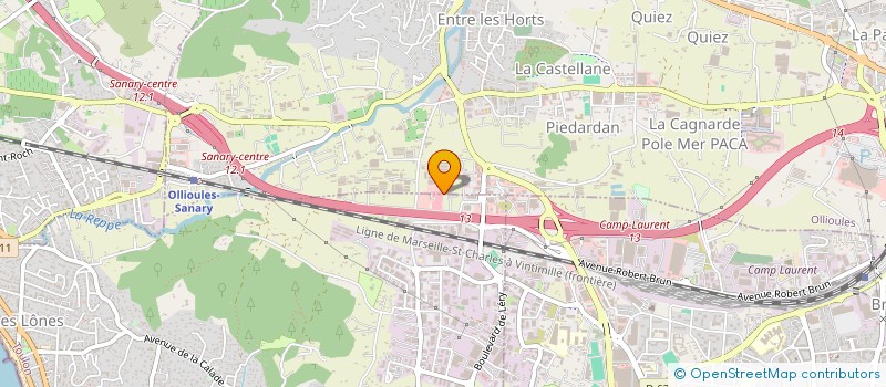 localisation de l'entreprise TEDDOR  OLLIOULES