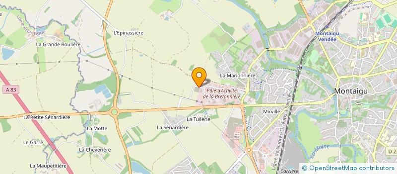 localisation de l'entreprise TEDDY AUTO à MONTAIGU-VENDEE