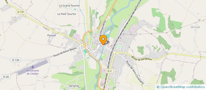 localisation de l'entreprise TEDDY CAVALLI à CHALAIS