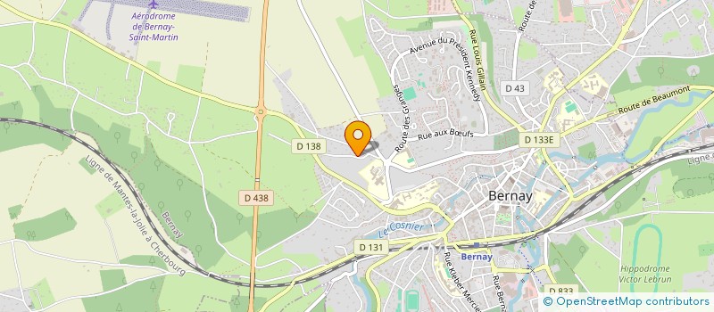 localisation de l'entreprise TEDDY PLOMBERIE CHAUFFAGE à BERNAY