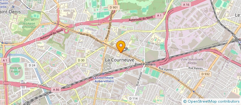 localisation de l'entreprise TEDDY SERVICES à LA COURNEUVE