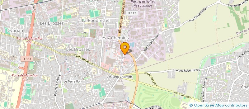 localisation de l'entreprise TEDECO  DECINES-CHARPIEU